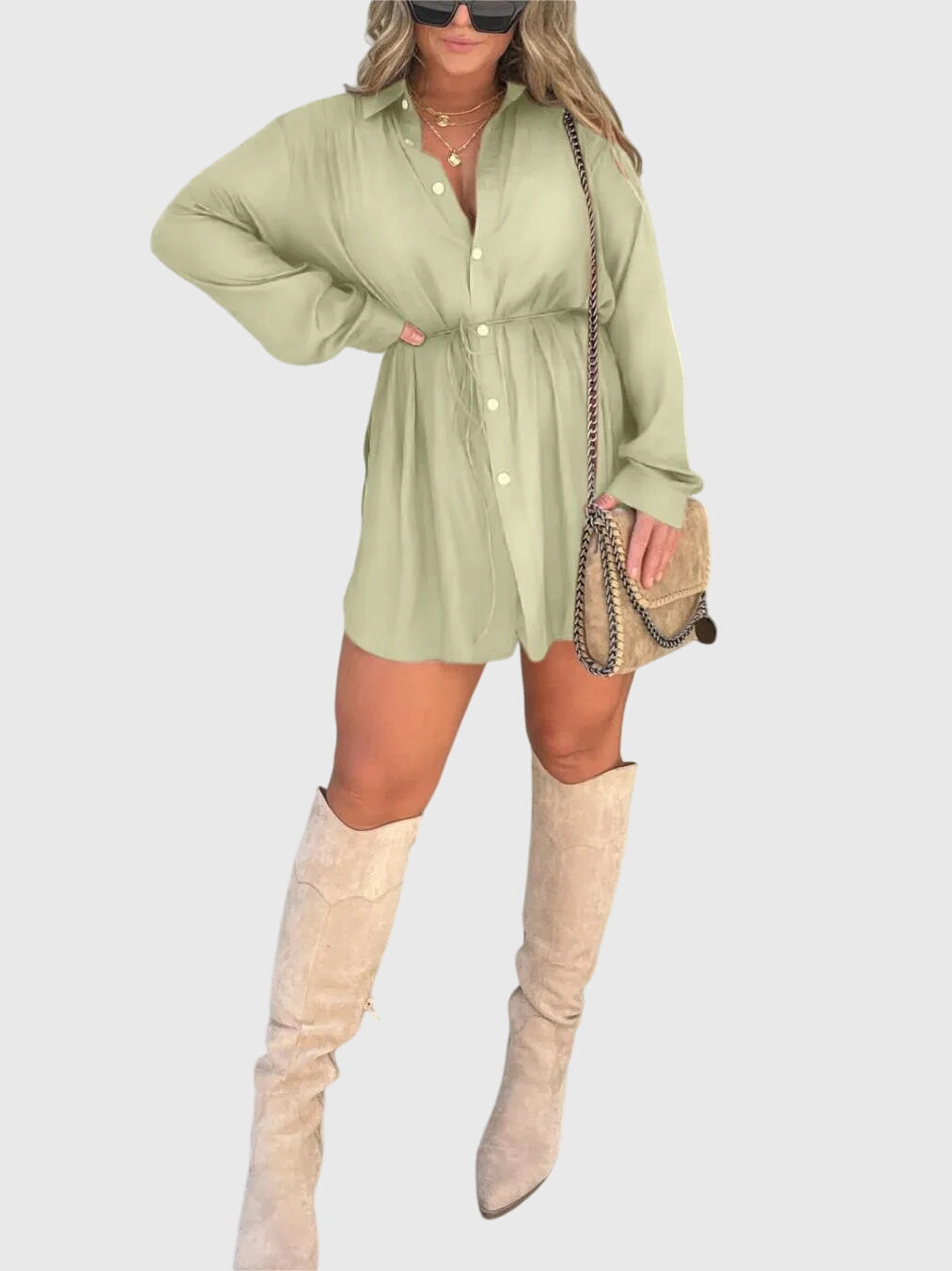 Women's Jumpsuit | Elegant Romper Dress with Built-In Shorts, Versatile Style 11