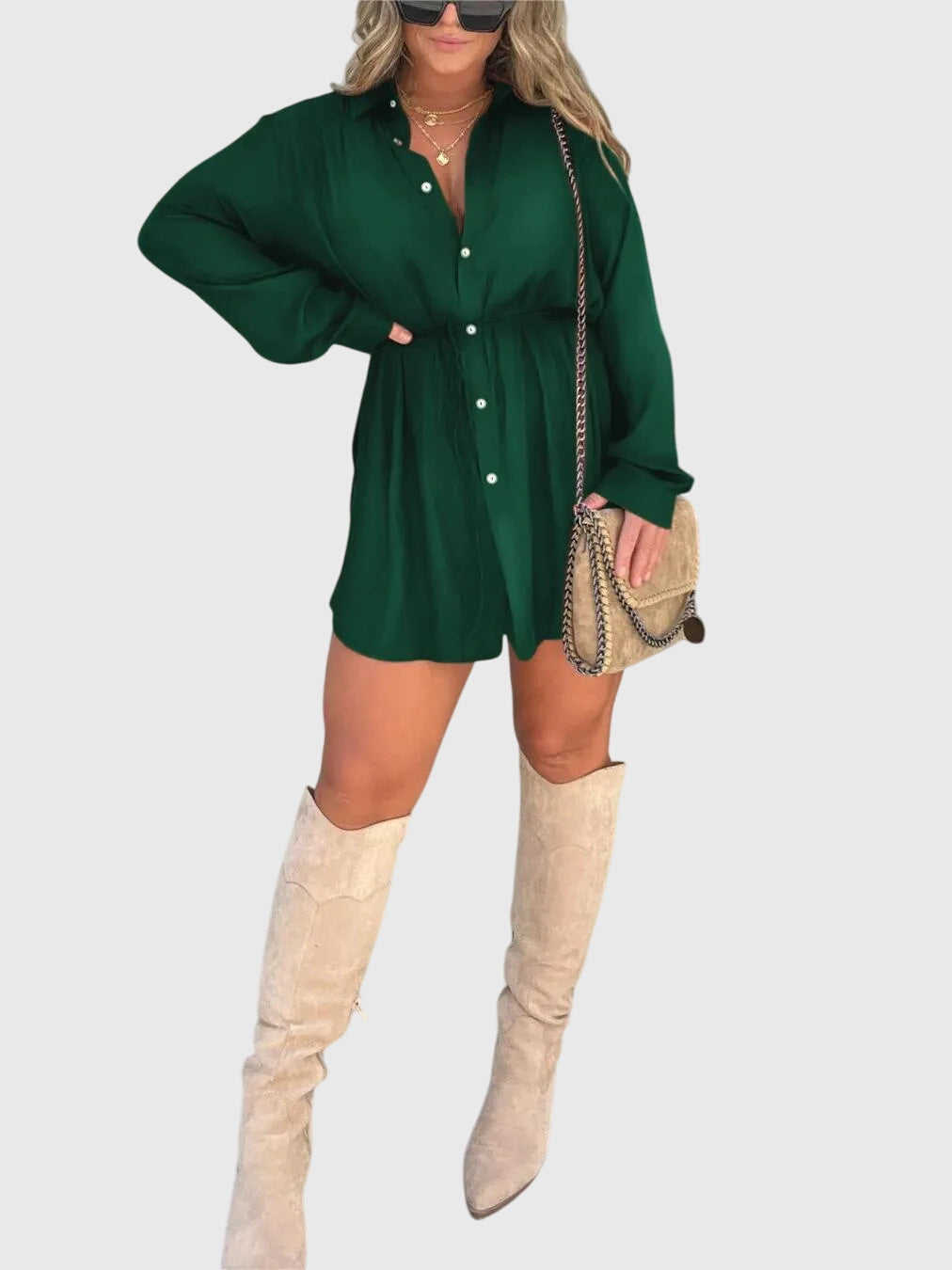 Women's Jumpsuit | Elegant Romper Dress with Built-In Shorts, Versatile Style 12