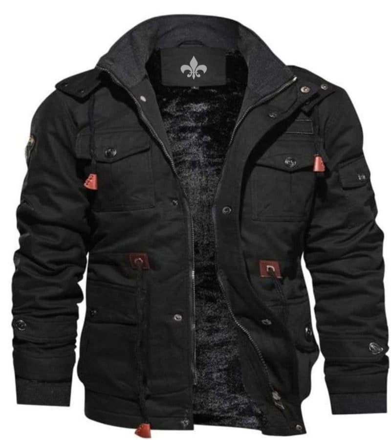 Men’s Pilot Bomber Jacket – Windproof Winter Flying Coat