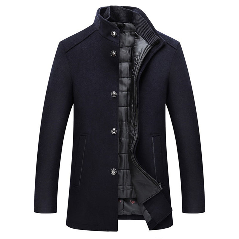 Men’s Wool Windproof Jacket – Stylish Warm Outdoor Layer