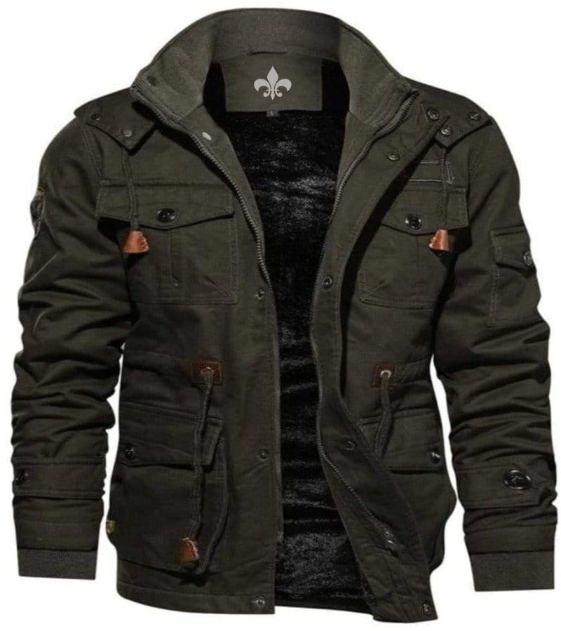 Men’s Pilot Bomber Jacket – Windproof Winter Flying Coat