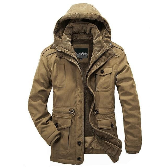 Men’s Weather-Resistant Parka with Warm Insulation – Outdoor Ready