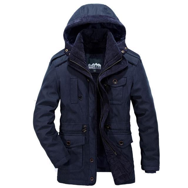 Men’s Weather-Resistant Parka with Warm Insulation – Outdoor Ready