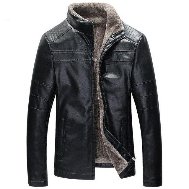 Men’s Western Leather Shirt Jacket with Rugged Fringe Detail