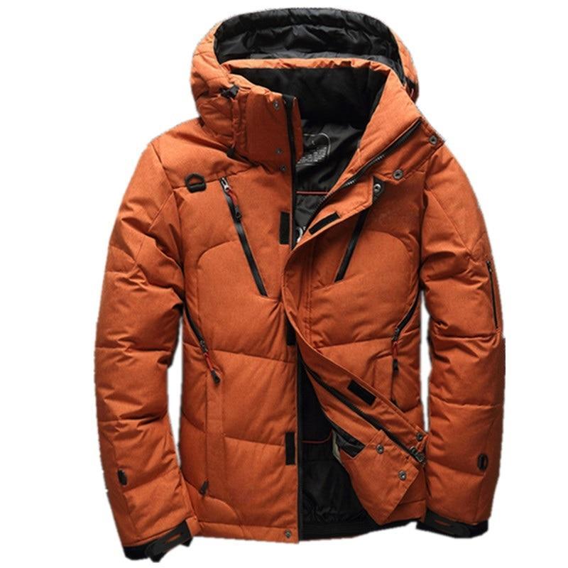 Men’s Warm Down Padded Parka with Hood for Cold UK Winters