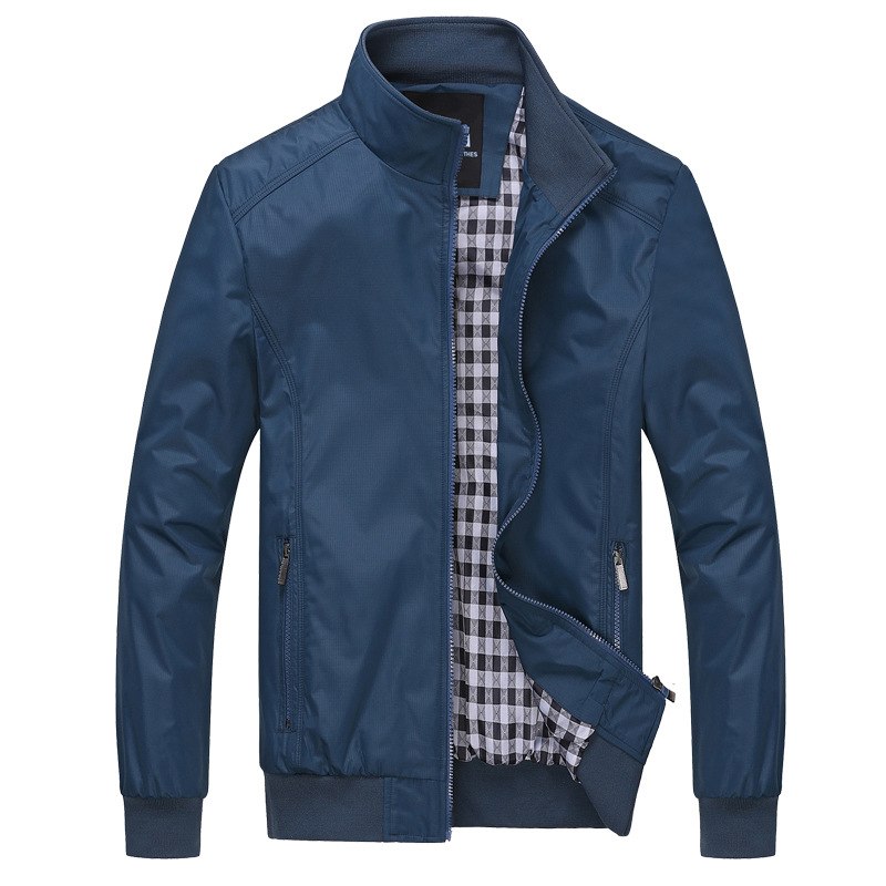 Men’s Lightweight Wool Blend Blazer for Autumn Smart-Casual