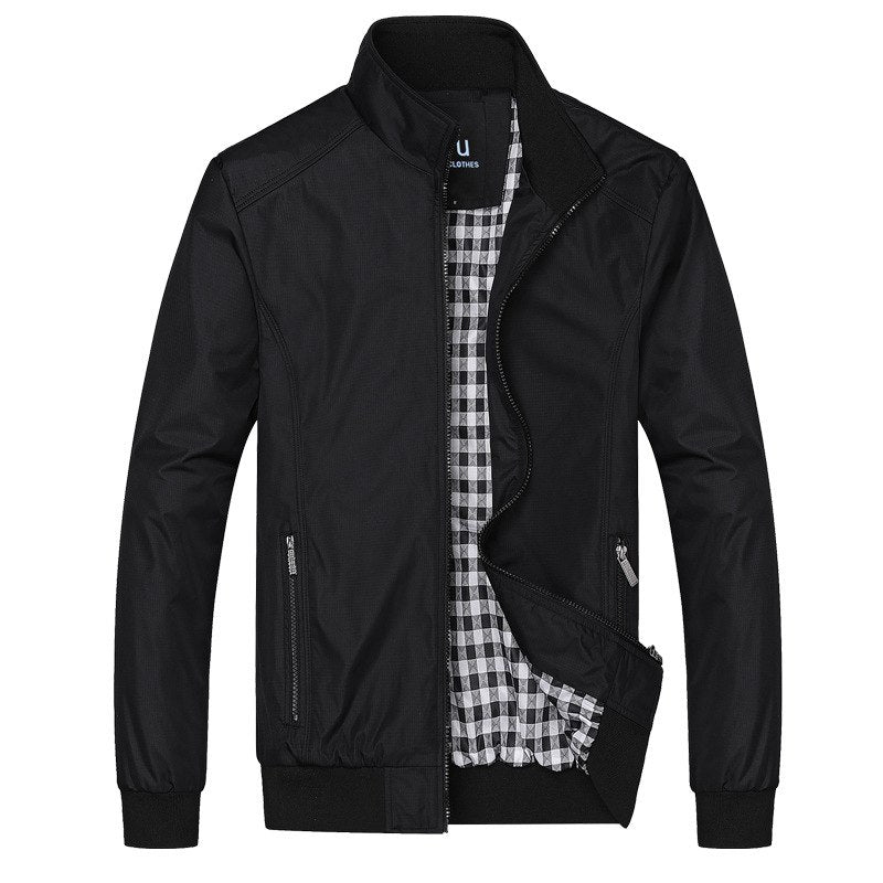 Men’s Lightweight Wool Blend Blazer for Autumn Smart-Casual